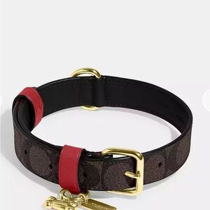 Coach Dog Collar AND Leash Set-Large